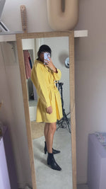 Superbe Trench Vintage Jaune soleil - T. 40 & 42
