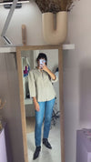Superbe Blouse Vintage en lin - T. 40 à petit 44