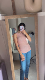Adorable Top Vintage en crochet - T. 32 à petit 36