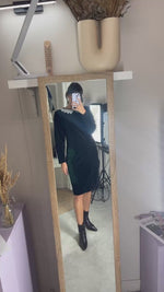 Superbe Robe Vintage en velours - T.38 - Idéal grandes!