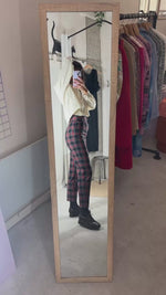 Magnifique Pantalon Caroll imprimé - Taille bien haute - T. 34