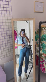 Belle Veste Vintage sans manches en Jean - T.34 & 36
