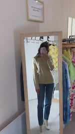 Superbe Pull Vintage couleur sable chiné - Laine - T. 34 à 38/40