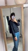 Cardigan Navy Upcyclé - Pièce Unique faut le voir porté - T. 42 à 46