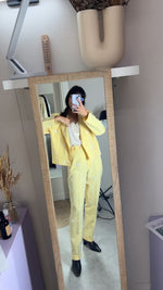 Magnifique Ensemble Tailleur Marguerites upcyclé - Pièce Unique - T. 40