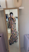 Incroyable Robe Vintage flurie couturière - T. 36 - 1m70 minimum recommandé