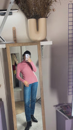 Joli Pull vintage Vieux Rose - Laine - T. 38 & 40