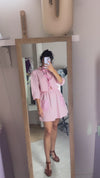 L'Ensemble Upcyclé Rose & Vichy - Coton mélangé - T. grand 34 à petit 38 - T. 1m72 max recommandé