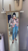 La Veste Fleurie Oversize - T. 40 à 46 - 1m70 minimum recommandé