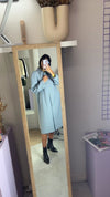 Superbe Trench Vintage bleu givré - T. 38 & 40 - idéal grandes!