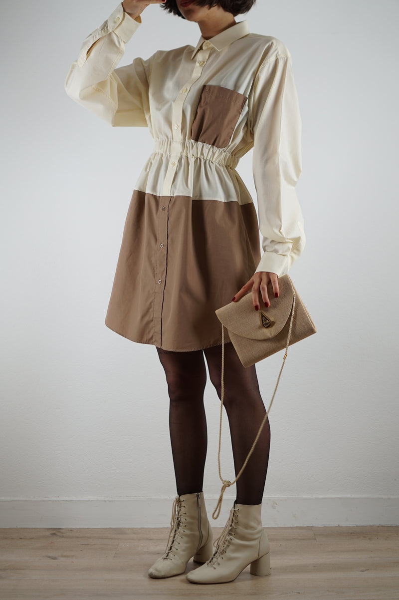 La Robe Chemise Tiramisu - Pièce unique faut le voir porté - Coton - T. 36 au grand 42