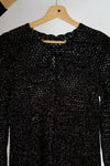 Adorable Cardigan Noir & Doré tricoté main - T. 34 & 36