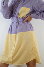 La Robe Chemise Tarte Citron-Myrtille - Pièce unique faut le voir porté - Coton - T.32 au 38