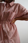 La Robe Chemise Rose Chinée - Pièce unique faut le voir porté - Coton - T. 34 au 40